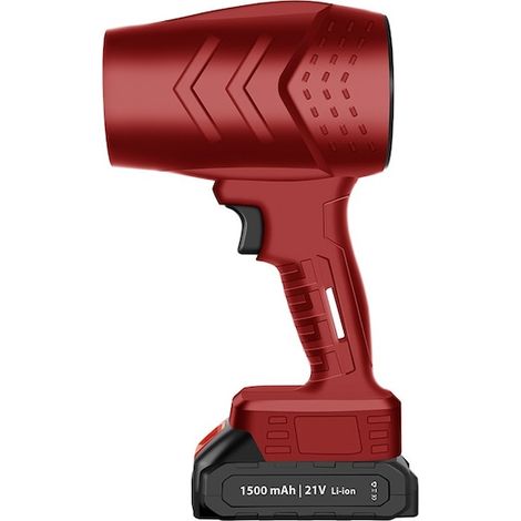Souffleur d'air portable multifonctionnel, à recharge automatique, idéal pour barbecue, voiture, ramassage de feuilles et de poussière, batterie 1500 mAh, vitesse de rotation 25 000 tr/min, 2 batterie (1/5)