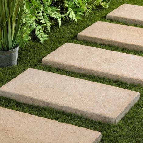 Pas japonais Rectangle Pierre d'Egypte Bronze 70x33x5 cm (à l'unité) - RO'MA NATURE (1/4)