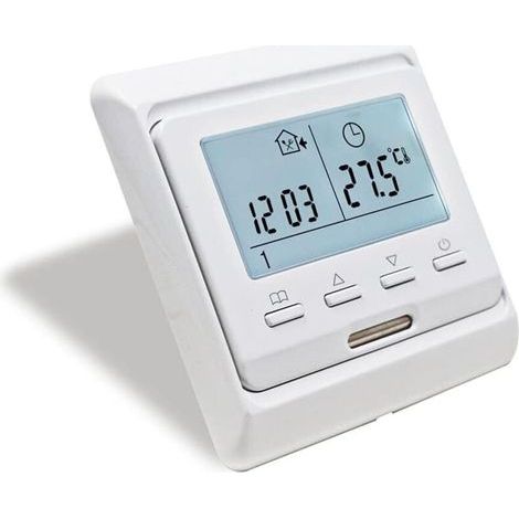 Thermostat de chauffage au sol programmable LCD 16 A 230 V Thermostat mécanique (1/5)