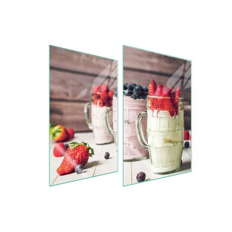 PIATTO PROTETTIVO IN VETRO PER CUCINA 2x35x52 DESSERT (1/5)