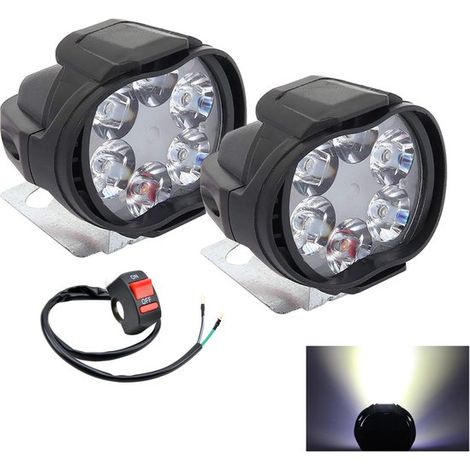 Set di luci a LED per moto - 6 mini luci diurne - fari supplementari (1/5)