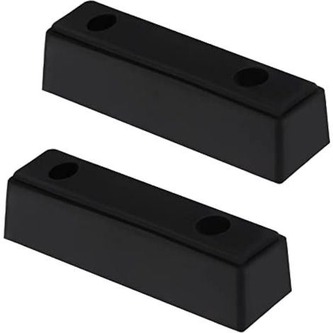 2 pièces de bloc amortisseur en caoutchouc anti-collision pour porte de camion, remorque, camping-car et véhicule à porte en acier lourd, 210×50×50 mm, noir (1/4)