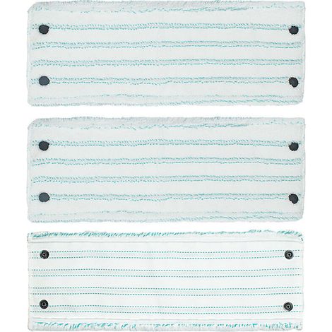 Set mit 3 kompatiblen Leifheit-Ersatzköpfen – 42 cm waschbare Mikrofaserpads für Bodenwischer (1/3)