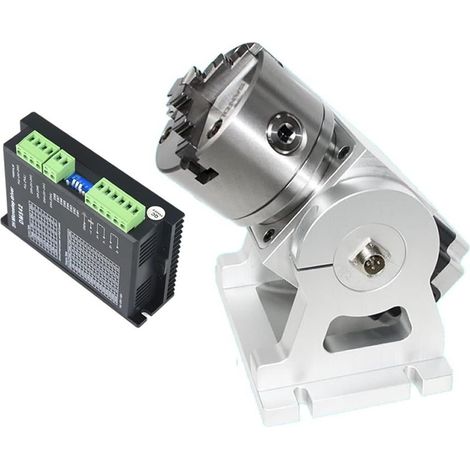 Moteur pas à pas CNC Réducteur planétaire un 4ème axe rotatif 3 mâchoire chuck 100 mm NEMA 34 Ratio de réduction de la vitesse 10: 1 CNC Graver des machines-outils Pour routeur de tour de fraiseuse CN (1/3)