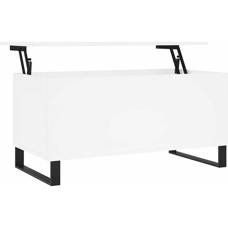 vidaXL Couchtisch Weiß 90x44,5x45 cm Ingenieurholz
