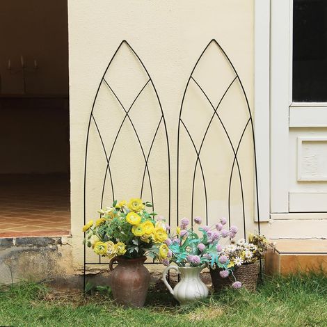 Pergola-Rankgitter für Kletterpflanzen, 115 x 38 cm, 2 Stück (1/5)