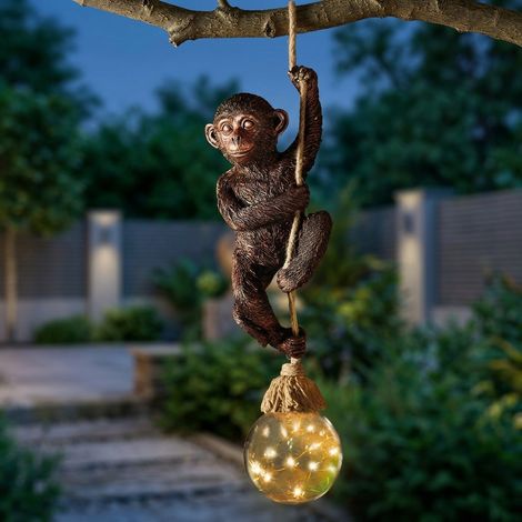 Hanging Monkey Rope Solar Light (1/2)