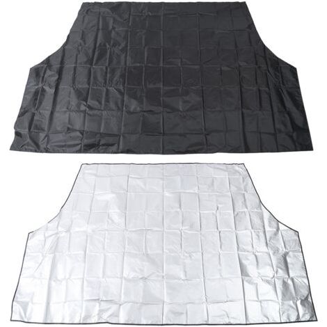 BUNTHAUS Couvre-pare-brise magnétique pour voiture, 210 x 120 cm, noir, protection contre la neige, la glace et le gel (1/5)