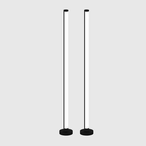 Lot de 2 lampes sur pied LED à changement de couleur RGB avec télécommande (1/5)