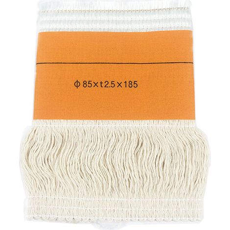 Lot de 2 mèches pour poêle à pétrole, en coton et fibre de verre, Φ85 x T2,5 x 185 mm. (1/3)