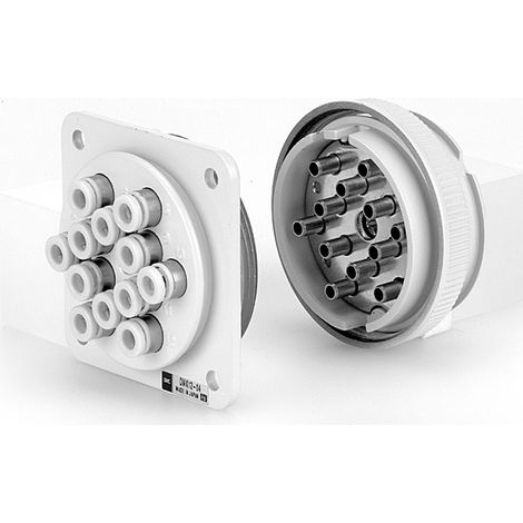 Nourrice de distribution SMC DMK 12 x 4 mm, entrée 12 x ( Prix pour 1 )