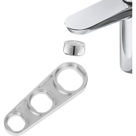 Clé Aérateur de Robinet 6 en 1, Outil Universel pour M16 à M28, en Alliage de Zinc, pour Nettoyage et Entretien des Robinets (1/5)