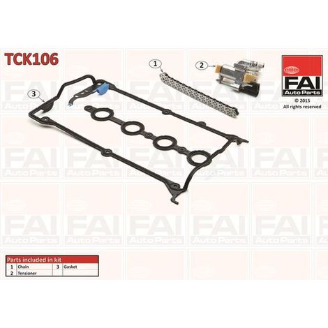 Kit de distribution par chaîne FAI AutoParts TCK106 AUDI 058 109 217 B