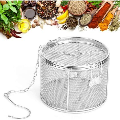 Filtre à thé en acier inoxydable pour soupe et épices panier filtrant pour assaisonnement et cuisine polyvalent