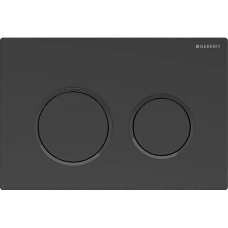 Geberit Omega20 - Plaque de déclenchement, noir mat 115.085.16.1