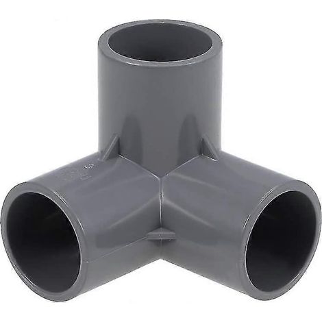 Confezione da 10 raccordi a gomito a 3 vie per tubi in PVC – per mobili – 25 mm (1/3)