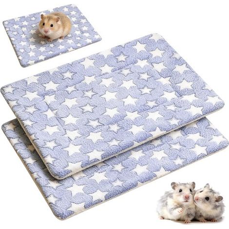 Tappetino/coperta per animali domestici, set da 2 pezzi, taglia S (32 x 25 cm), consigliato per animali di peso inferiore a 0,5 kg, tappetino per dormire imbottito, tappetino per gatti, tappetino per (1/5)