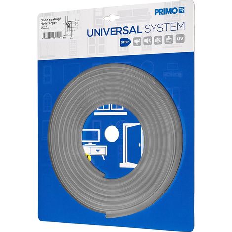 PRIMO Zimmertürdichtung Lignum 34 grau für 3–4 mm Nut 5 m