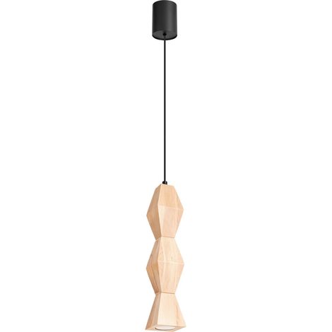Suspensions Kubbe bois - hêtre bois naturel 1xGU10 Sollux (1/5)