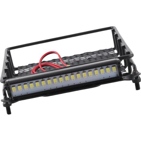 Porte-Bagages de Toit de Voiture RC en Métal avec Bande LED pour MN D90 99S (1/5)