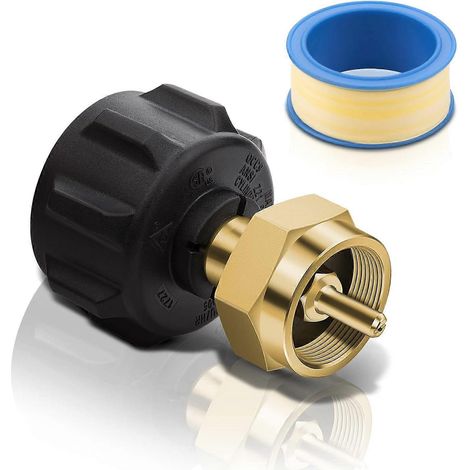 Adaptateur de recharge de propane Shirbly, coupleur pour bouteille de gaz propane de 1 lb (1/4)