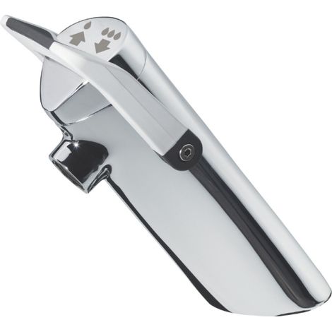 Grifo temporizado con palanca flexible sobre encimera para lavabo PRESTO Neo Duo cromado 3 l/min