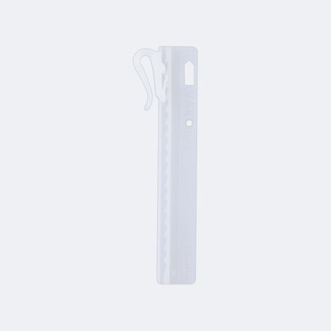 Lot de 20 agrafes ajustables pour rideaux de 95mm en Plastique Blanc - Boulet