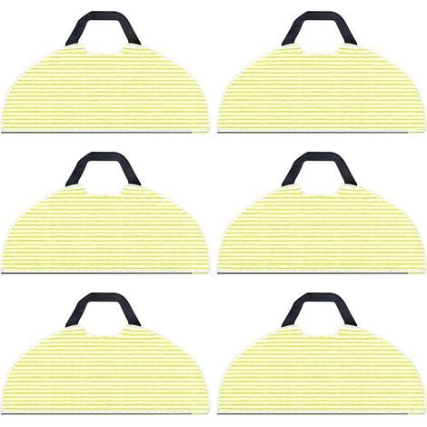 Lot de 6 chiffons de rechange pour aspirateur robot Shark RV2610WA AV2610WA AI Ultra, microfibre lavable 304x184mm (1/5)
