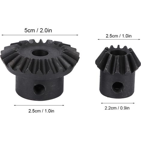 Engrenage d'extracteur d'apiculture noir (2 pièces) - Accessoire pour extracteur de miel en acier - Kit pour apiculteurs professionnels (1/5)