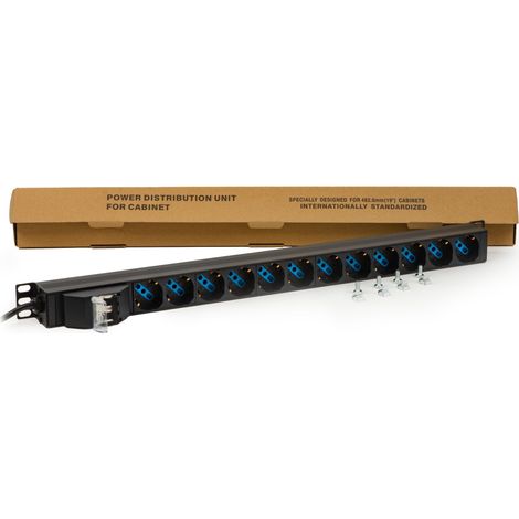 Multiprise Verticale 12 Portes pour armoires en Rack avec disjoncteur (1/5)