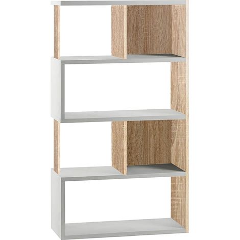 LIBRERIA 'LINEA 'ATENA' col. rovere + bianco  - BricoGo