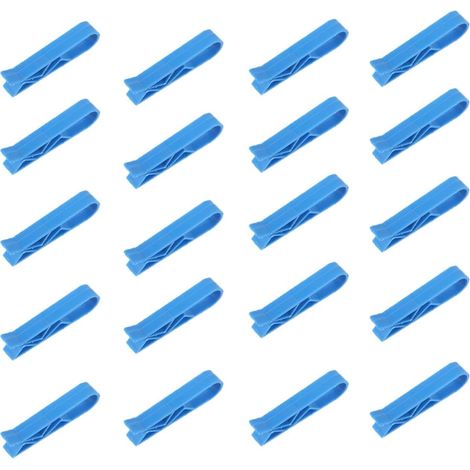 20 Pièces Clip Sac Poubelle, Clip Poubelle Plastique, Poubelle Pratique Pince, Sac à Ordures Plastique Pince, Convient pour Poubelles à La Maison, Au Bureau et dans La Cuisine (Bleu) (1/5)