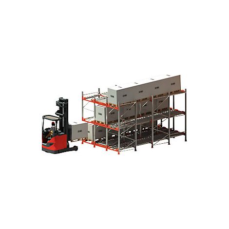 kaiserkraft  Scaffale portapallet a gravità  con rulliere (1/3)