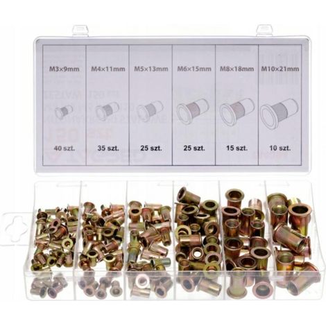 Set dadi e bulloni Silver s11361 alluminio 150 pezzi