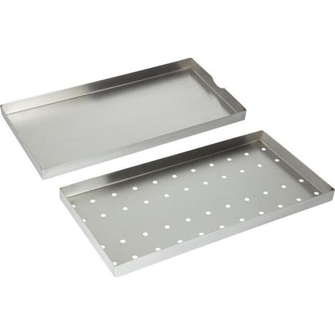 Bac récepteur inox professionnel 400 x 200 mm - (1/4)