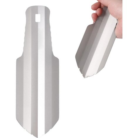 Pelle De Camping, Mini Pelle Jardinage Pelle Polyvalente En Titane Pour Le Camping, La Randonnée, Style Pointé, Couleur Argent (1/5)