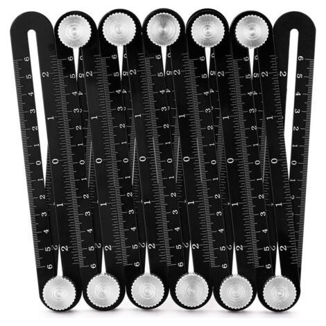 12 Fold En Alliage D'Aluminium Regle Multi Angle De Mesure Rulers Carreaux De Ceramique Ouverture Outils