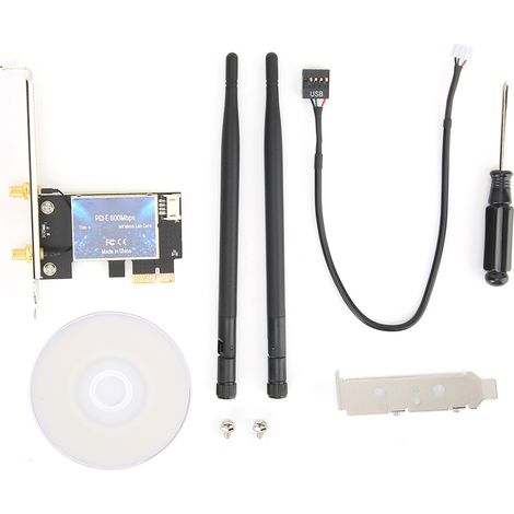 Carte réseau sans fil double bande PCI-E EP-9619 600M, module sans fil Bluetooth 4.0, adaptateur Bluetooth (1/4)