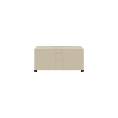 Funda rectangular para muebles de jardín, 87x87x77 cm, funda protectora para muebles de jardín, tejido Oxford 420D, resistente al viento, al agua, a los rayos UV y a los desgarros (beige). - Crezuo (1/4)