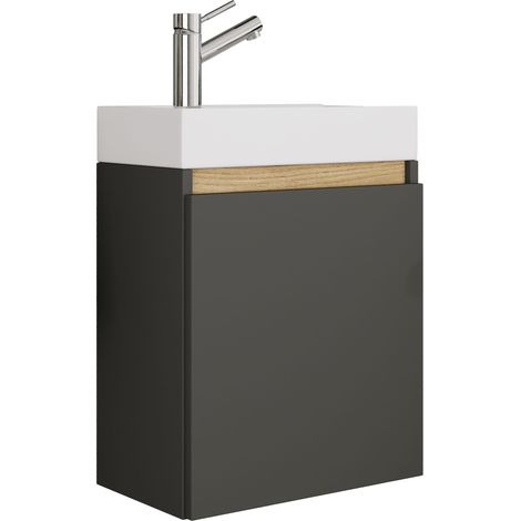 Badschrank Gäste-WC Waschbecken Cosila