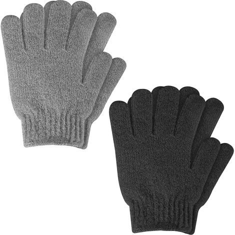 paires de gants exfoliants double face pour la douche, éliminent les peaux mortes, gants de bain, éponges exfoliantes, accessoires de douche pour la beauté, le spa, le massage et le bain quotidien (no (1/5)