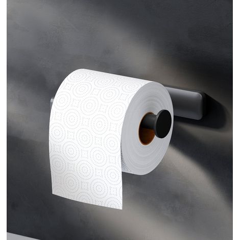 AM.PM Toilettenpapierhalter Wandmontage mit bohren Klopapierhalter Edelstahl WC Papierhalter für Badezimmer Edelstahl , Schwarz matt (1/5)
