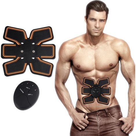 Intelligentes kabelloses EMS-Bauchmassagegerät, Muskelaufbau, Bauchstimulator ABS Fit02650-AquaForge