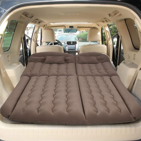 Lit Gonflable Pliable Voiture SUV Multifonctionnel Lit Gonflable pour Voyage Camping Parc (Gris) (1/5)