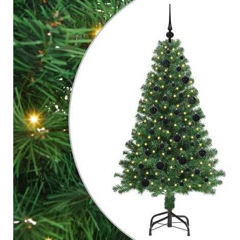 Árbol de Navidad artificial Verde 150 cm PVC y Acero y Plástico vidaXL