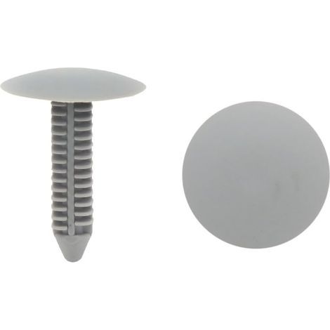Clips Rivet Plastiques Gris 40Pcs Pour Voiture Trou 7mm (1/5)