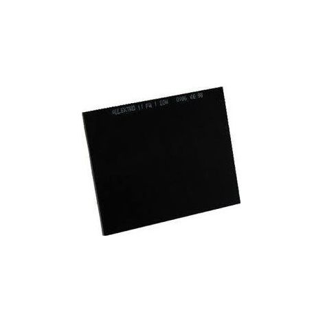 Filtro de soldadura 50x100 mm DIN-9, protección contra radiaciones, compatible con cascos de soldadura estándar, material duradero, fácil instalación.