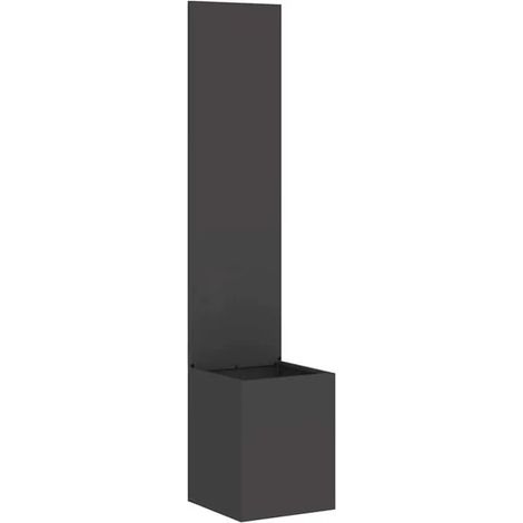 Paravent de jardin noir, 32 x 32 x 150 cm (1/5)