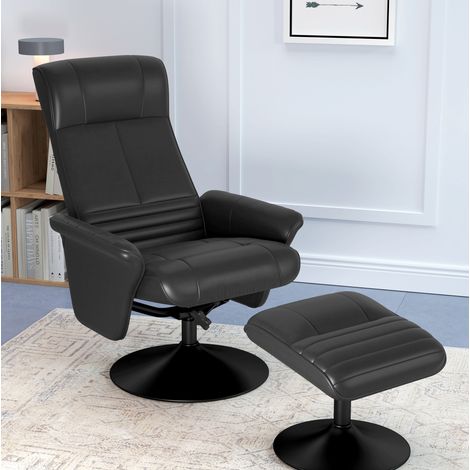 sillón relax reclinable giratorio con reposapiés OKMYHOME (1/4)