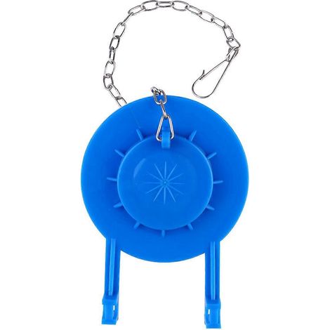 Wassertank-Toilettendichtung Gummidichtung Toilettentankzubehör Wassersparende Toilettendichtung-10.7X7.5CM-Blue (1/2)